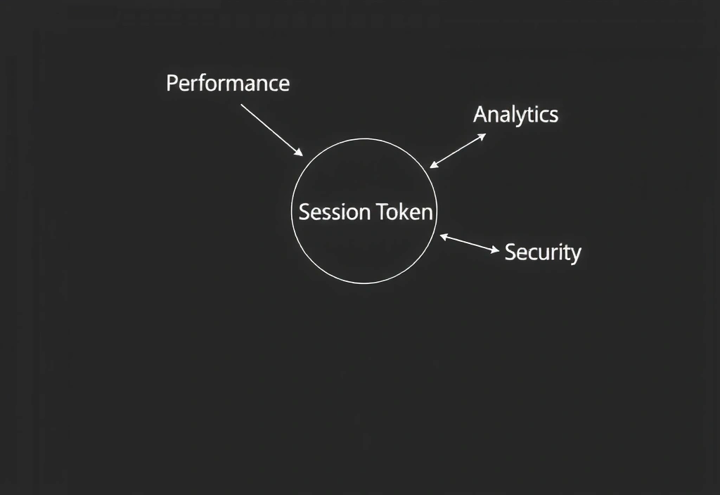 Abstract data flow diagram showing cookie classifications